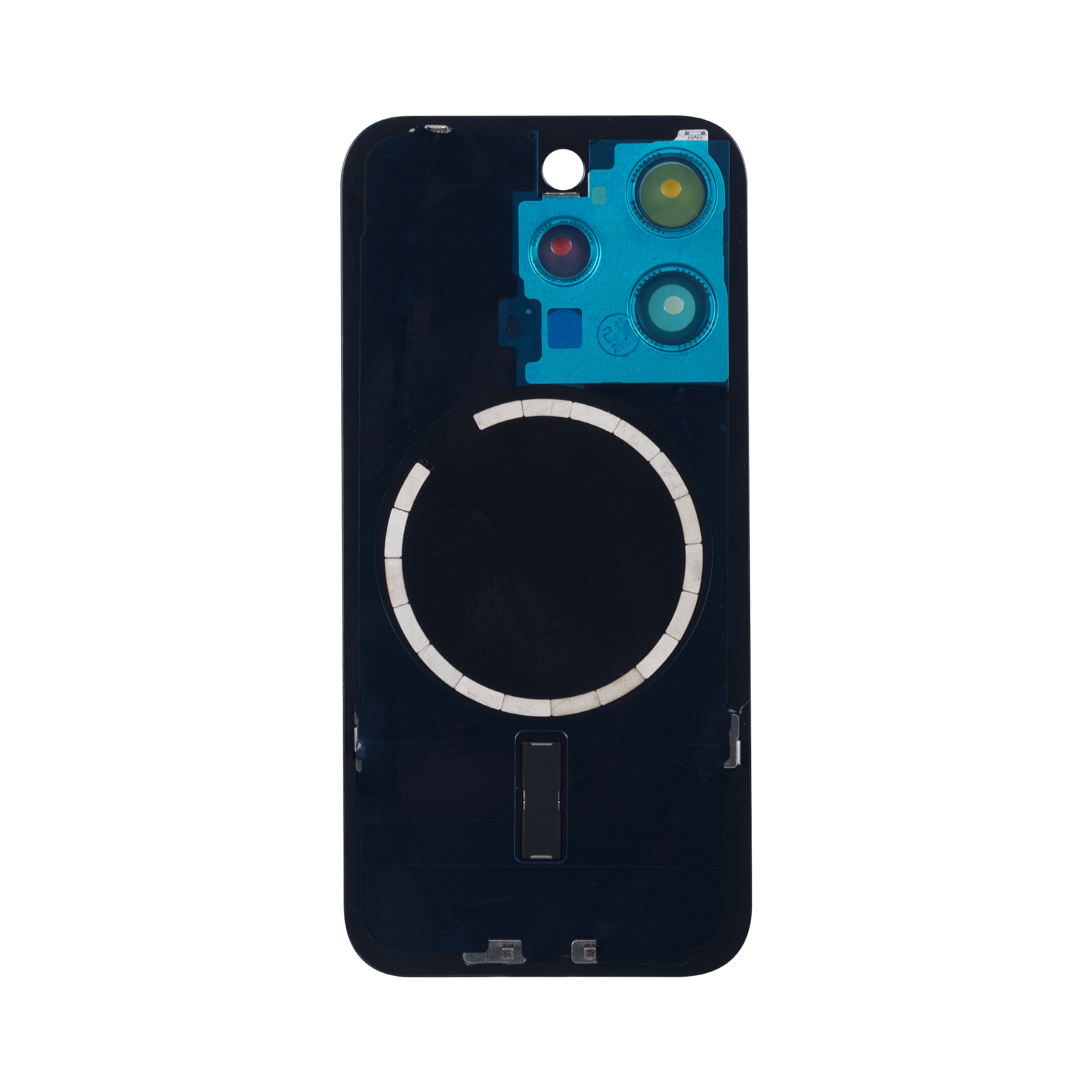 For Apple 15 Pro achterglas zonder NFC, vergroot cameraframe wit titanium compatibel