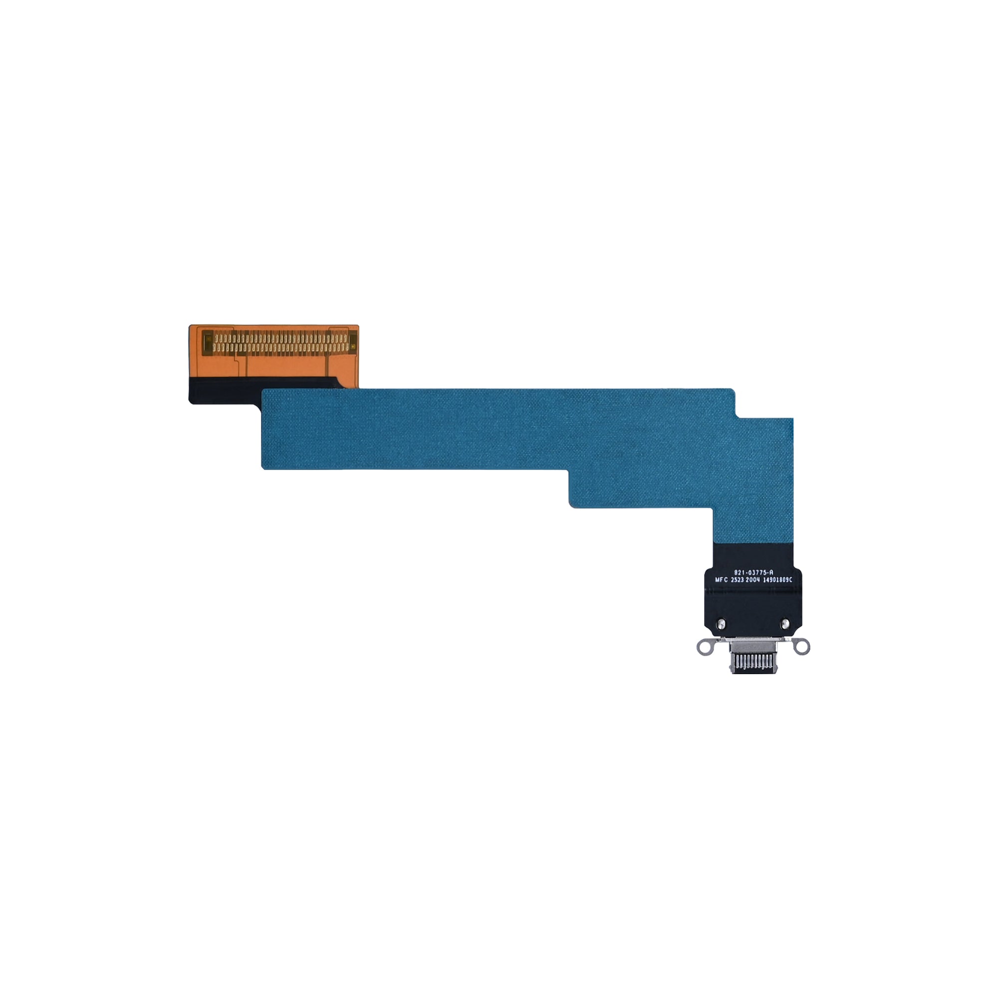 For Apple Air 4 WiFi (2020), Air 5 (2022) Systeemoplaadkabel Flex Space Gray Getrokken
