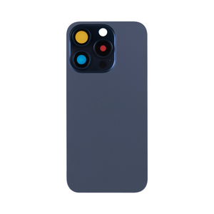 For Apple 15 Pro Max achterglas zonder NFC, vergroot cameraframe blauw titanium compatibel