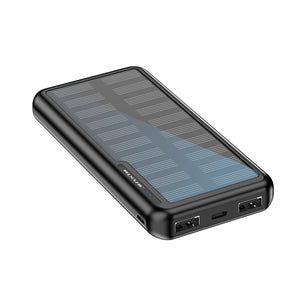 Rixus RXPB45 Zonne-energiebank 10000 mAh Zwart
