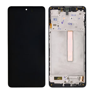 Samsung Galaxy M53 M536B Beeldscherm en Digitizer met Frame Zwart Service Pack