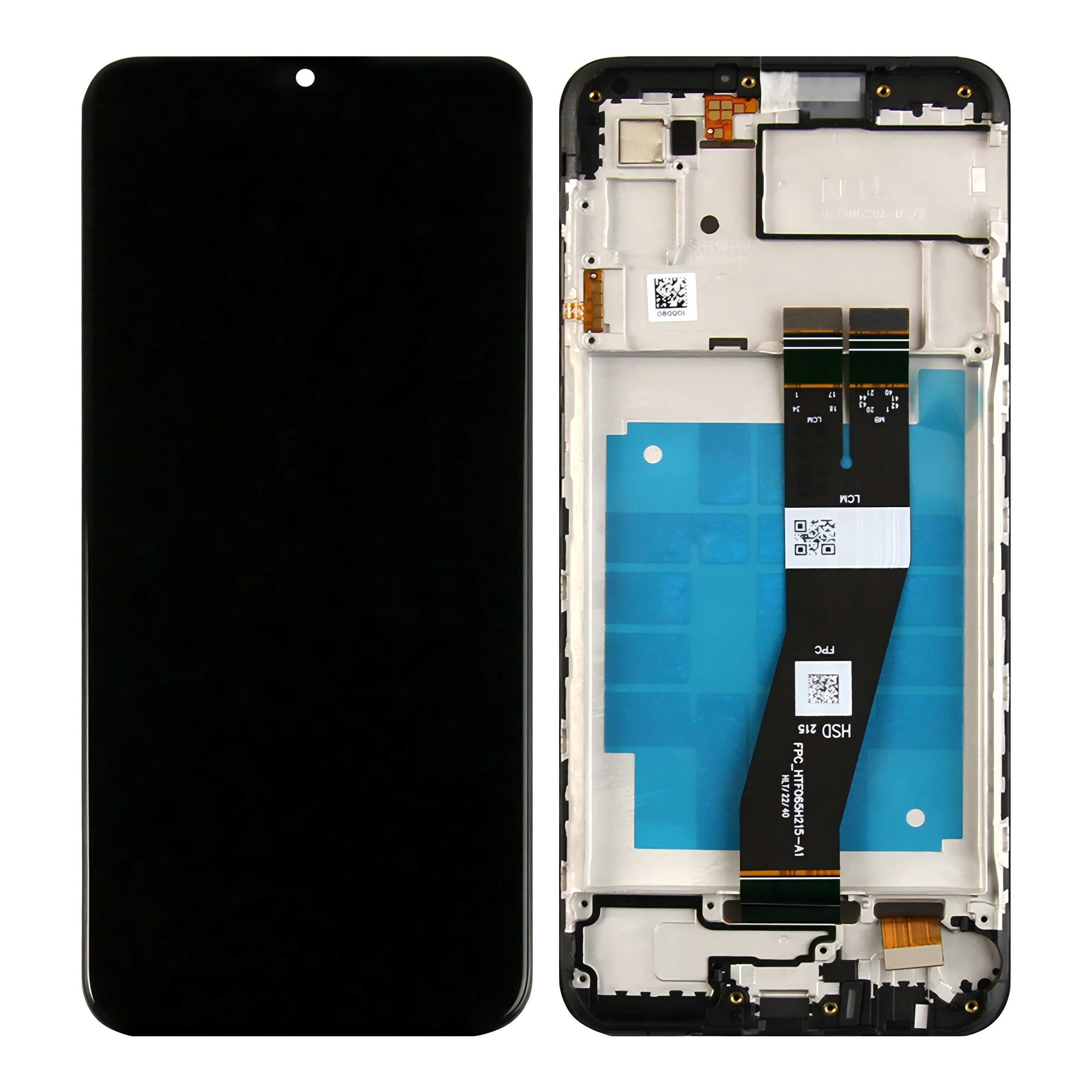 Samsung Galaxy A03 A035F Beeldscherm en Digitizer met Frame Zwart Service Pack