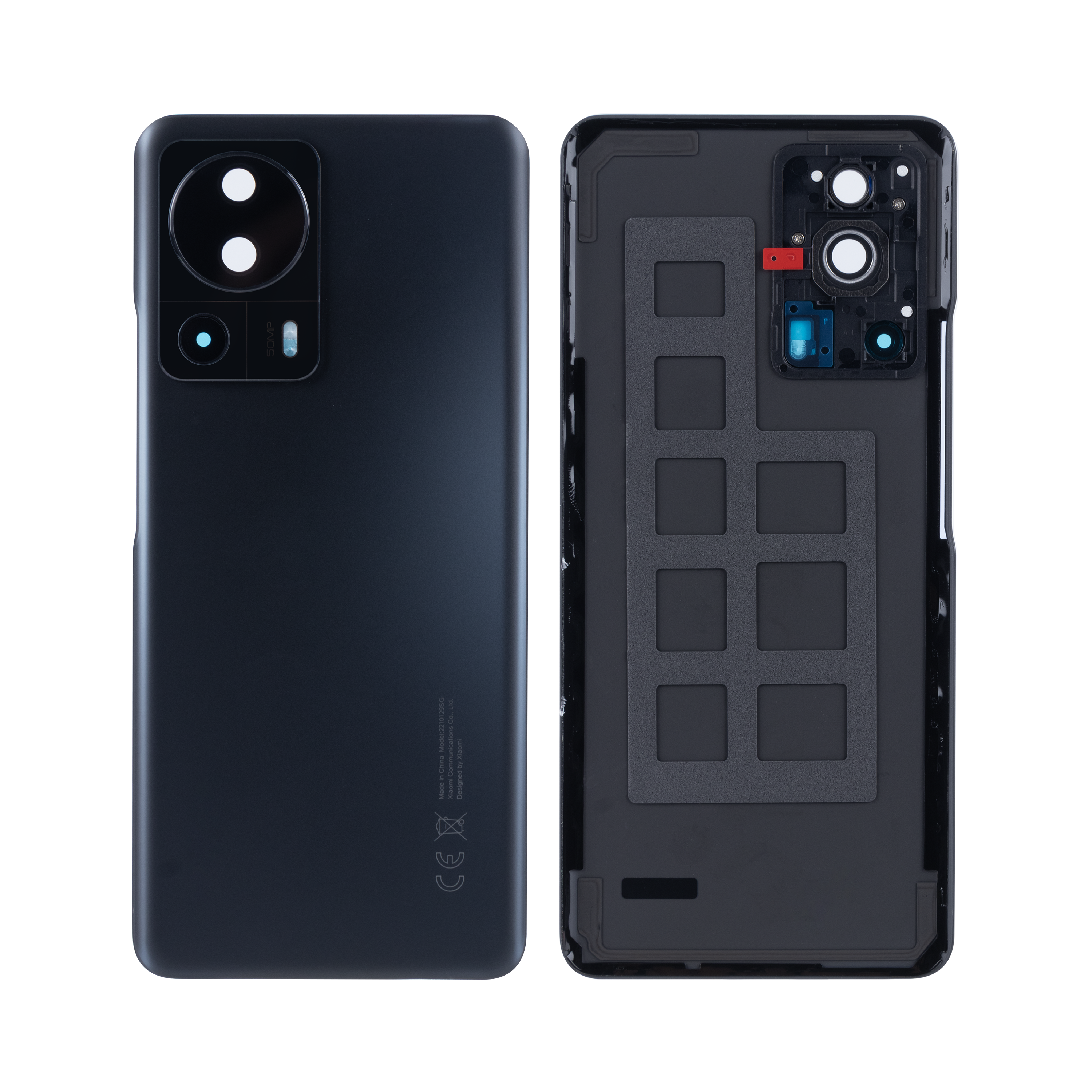Xiaomi 13 Lite Achtercover Met Lens Zwart OEM
