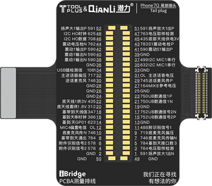 QIANLI iBridge ToolPlus PCBA-kabeltestkit For Apple 7G/4.7