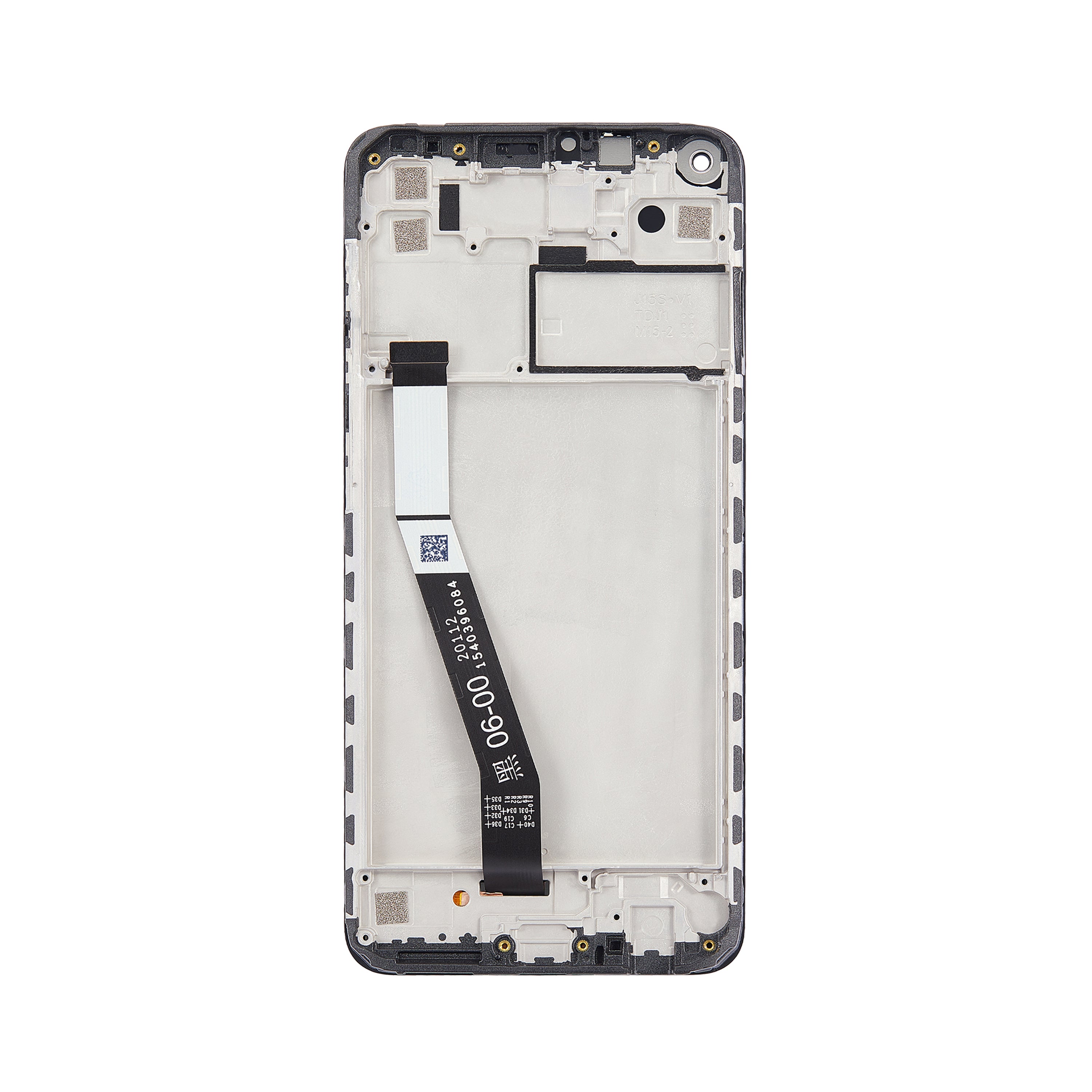 Xiaomi Redmi Note 9 Scherm en Digitizer met Frame Midnight Grey OEM