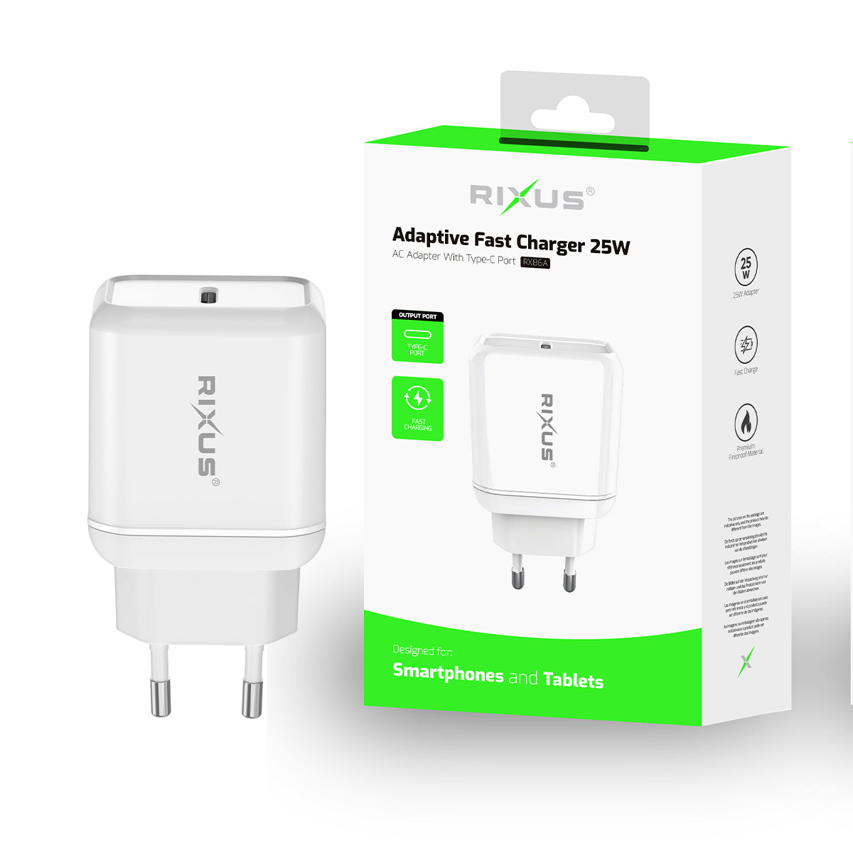 Rixus RX86A Adaptieve Snellader 25W