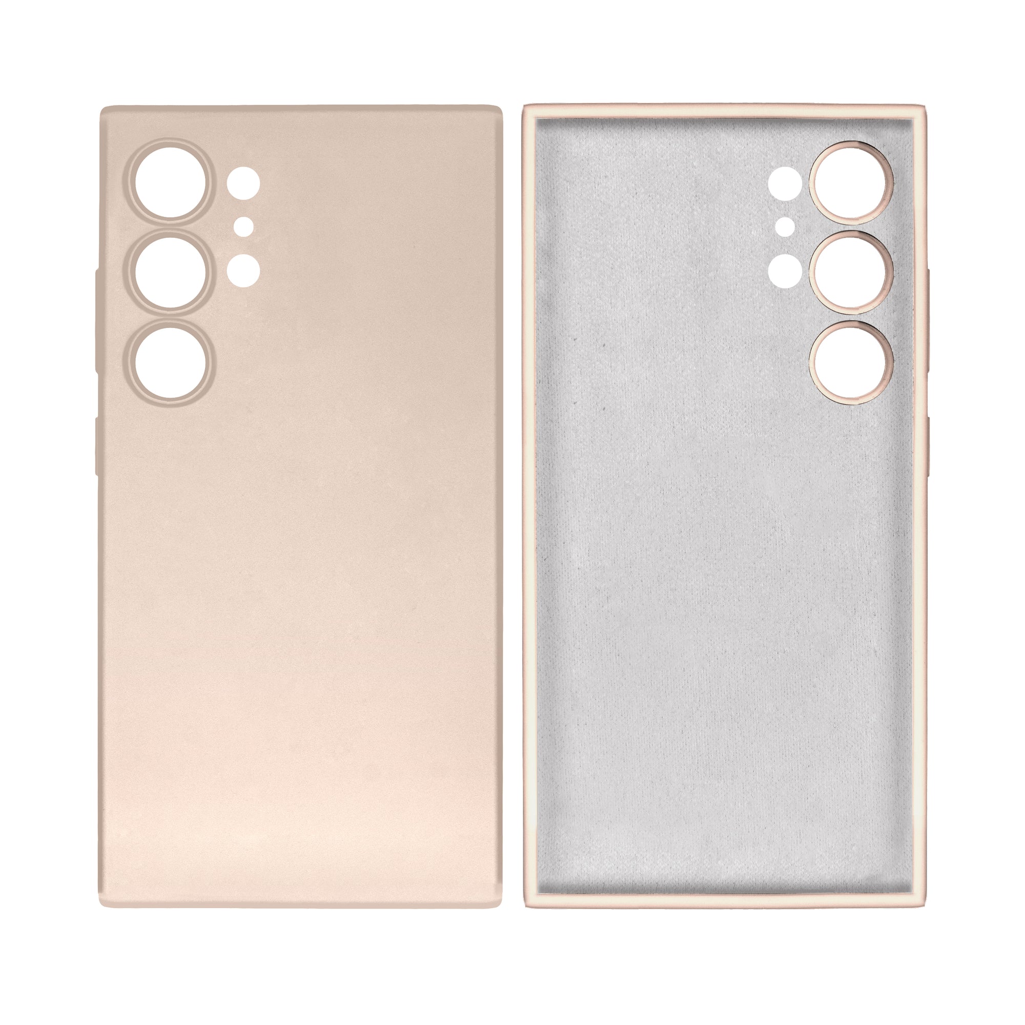 Rixus Zacht TPU Telefoonhoesje Voor Samsung Galaxy S24 Ultra Goud