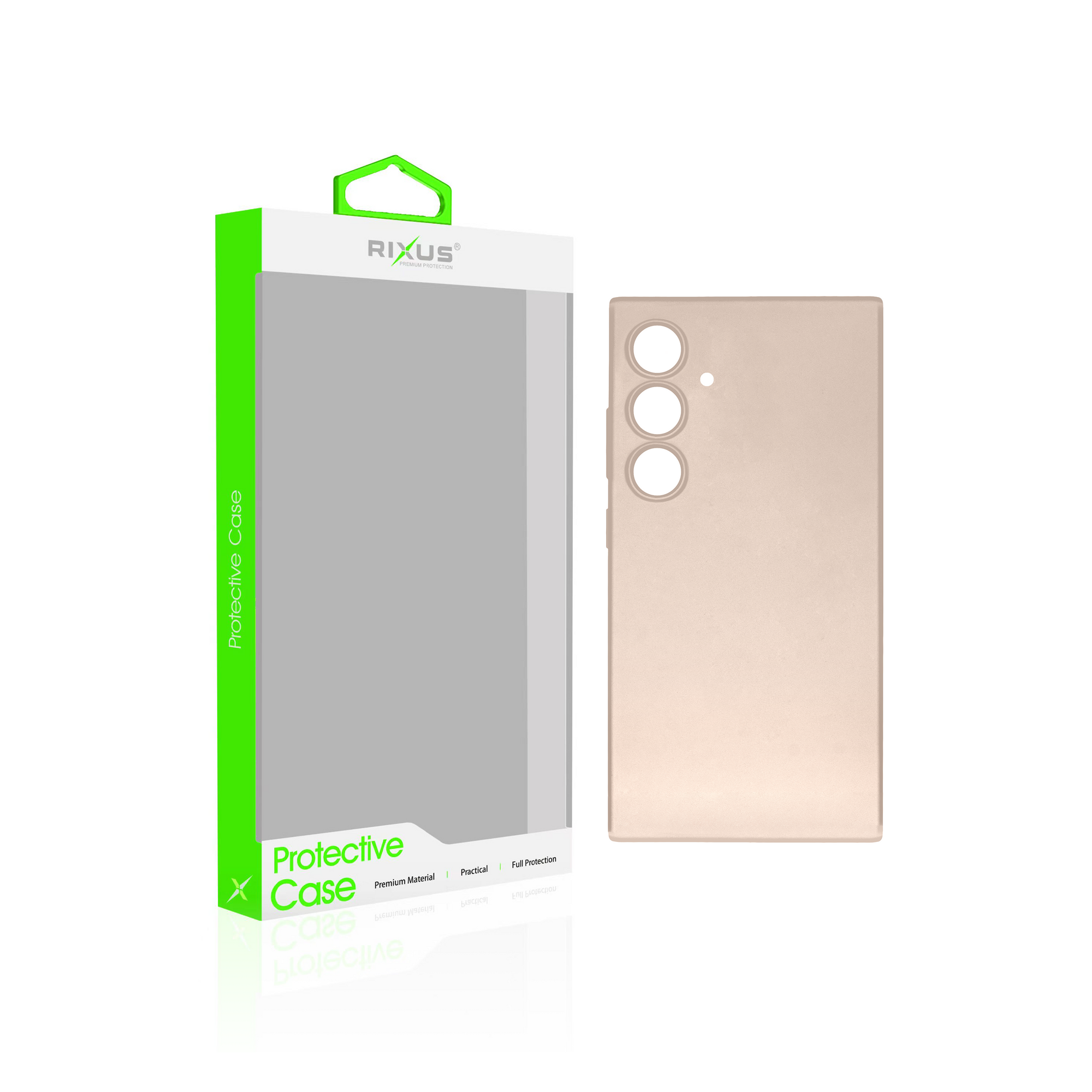 Rixus Zacht TPU Telefoonhoesje Voor Samsung Galaxy S24 Ultra Goud