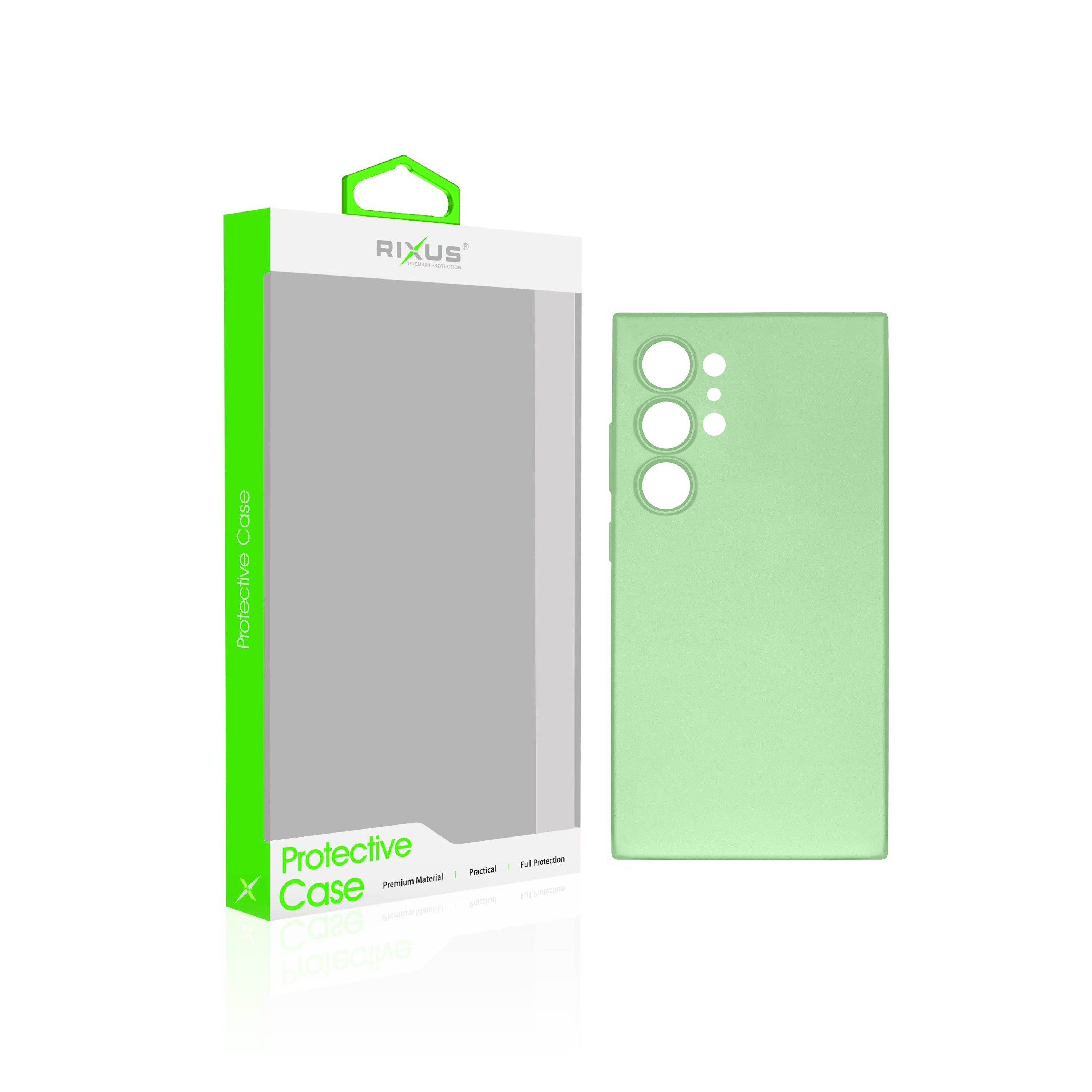 Rixus Zacht TPU Telefoonhoesje Voor Samsung Galaxy S24 Ultra Matcha