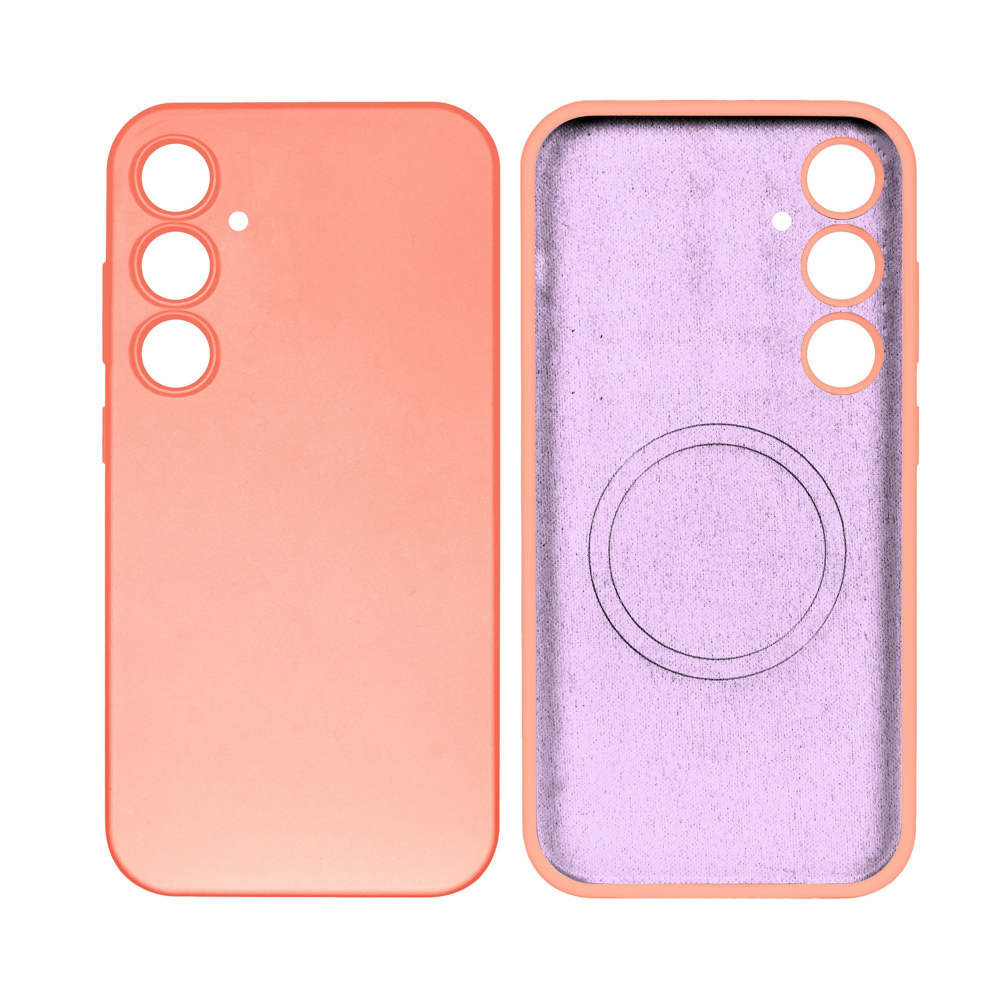 Rixus Soft TPU Phone Case With MagSafe Compatible For Samsung Galaxy S24 Plus Pink