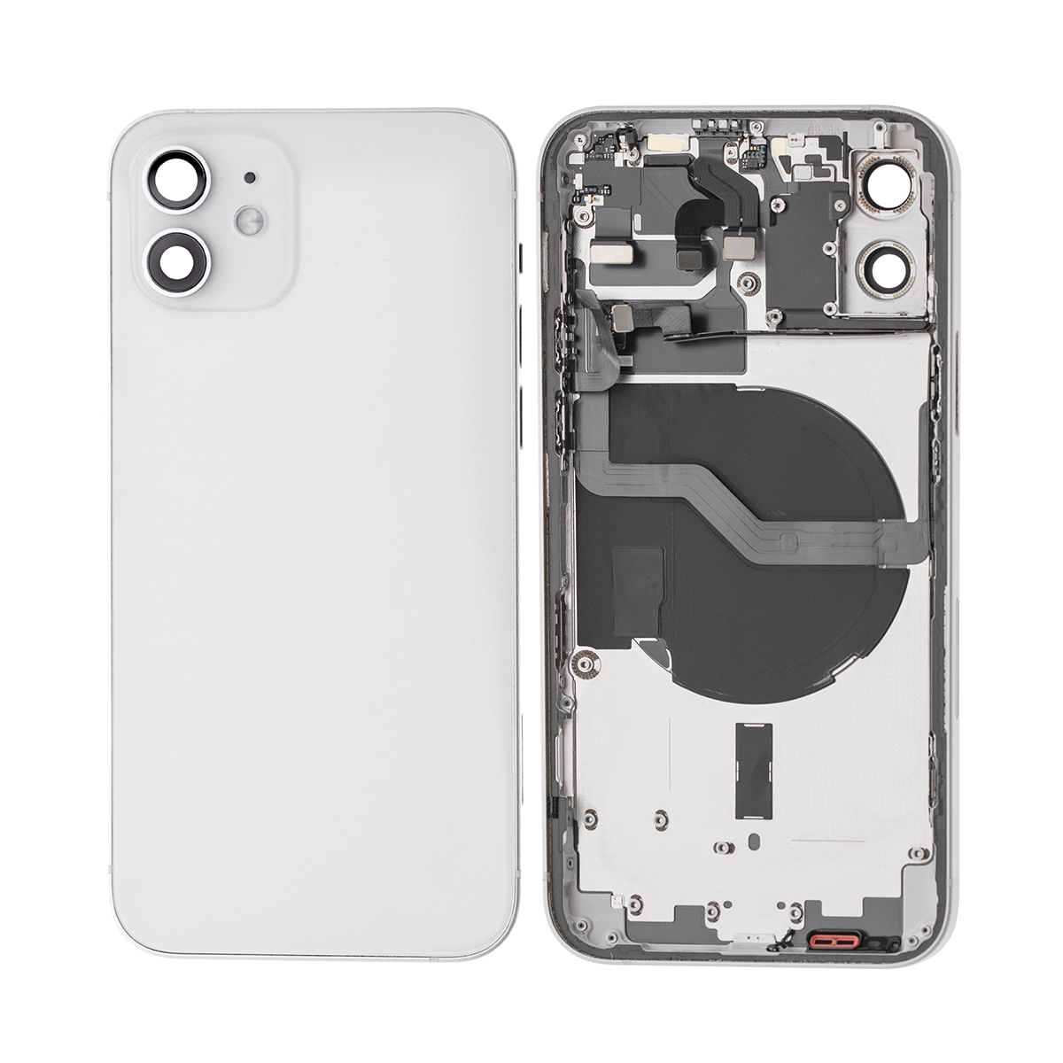 For Apple 12 behuizing met kleine onderdelen wit OEM