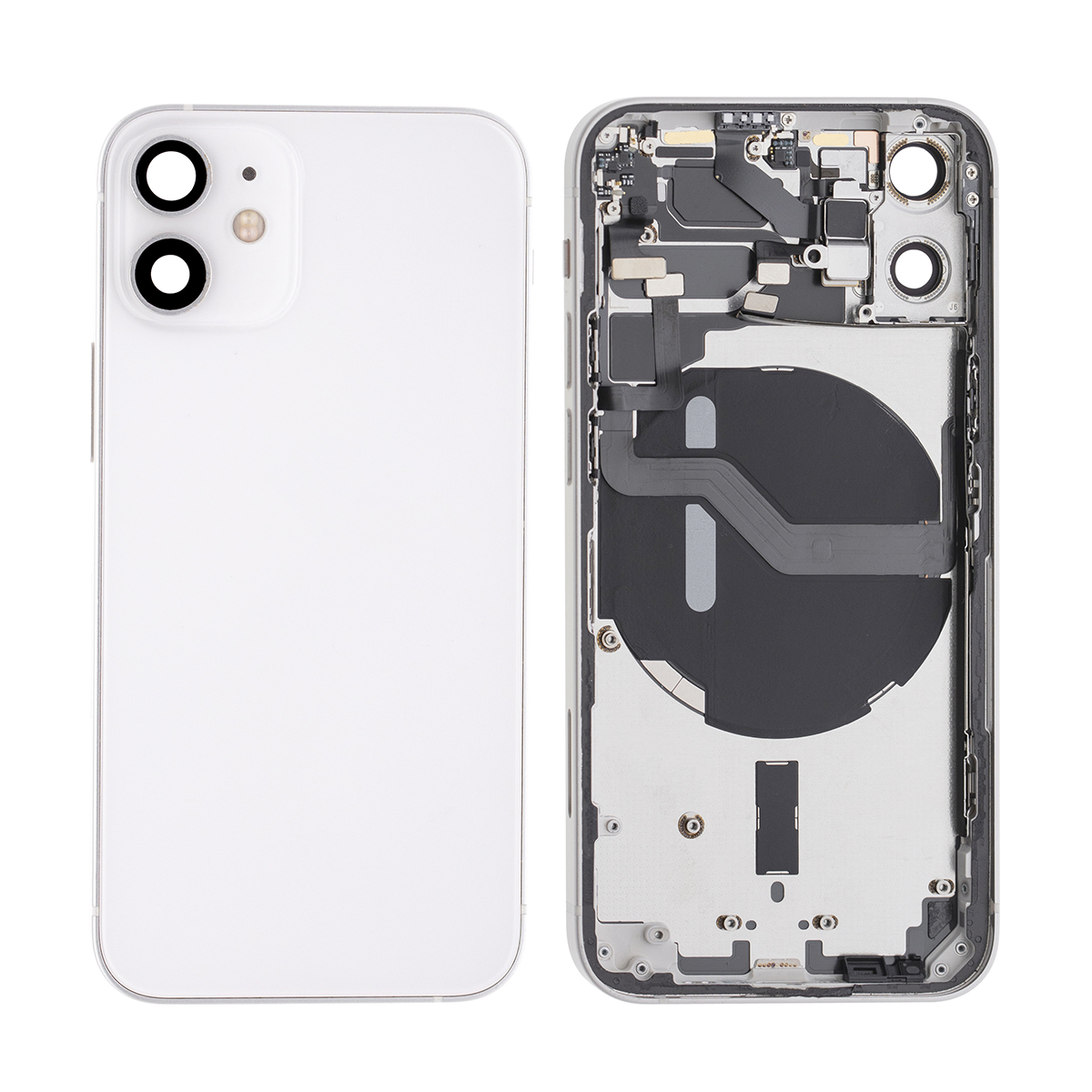 For Apple 12 Mini-behuizing met kleine onderdelen, wit OEM