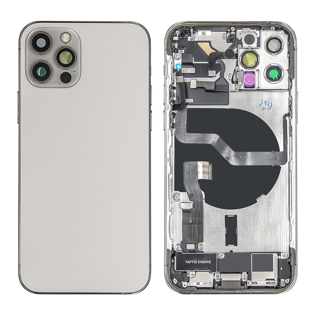 For Apple 12 Pro-behuizing met kleine onderdelen, goud, OEM