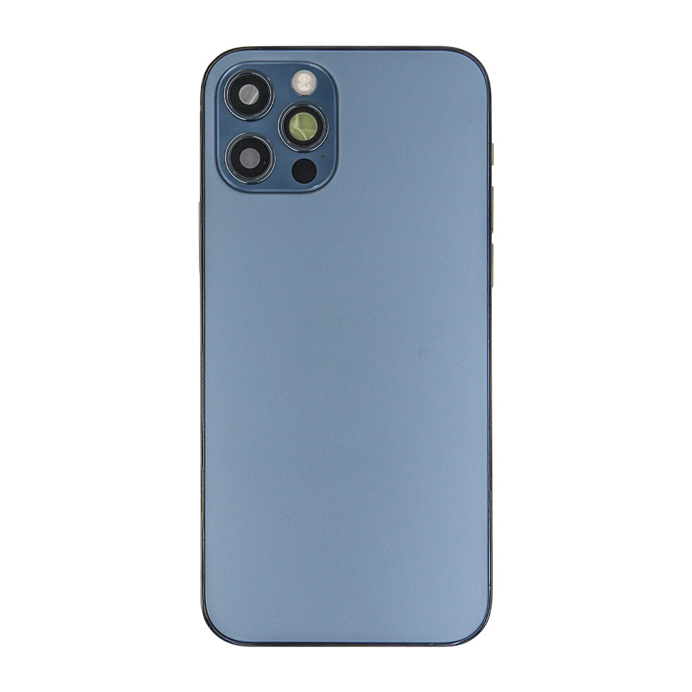 For Apple 12 Pro-behuizing met kleine onderdelen, blauw OEM