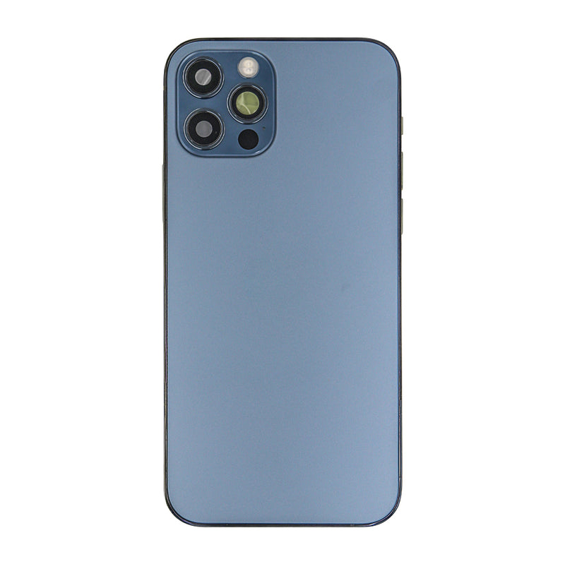 For Apple 12 Pro-behuizing met kleine onderdelen, blauw OEM