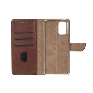 Rixus Boekenhoes Voor Samsung Galaxy A72 4G Bruin