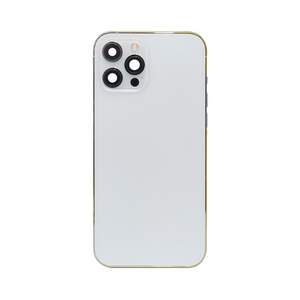 For Apple 12 Pro Max behuizing met kleine onderdelen zilver OEM