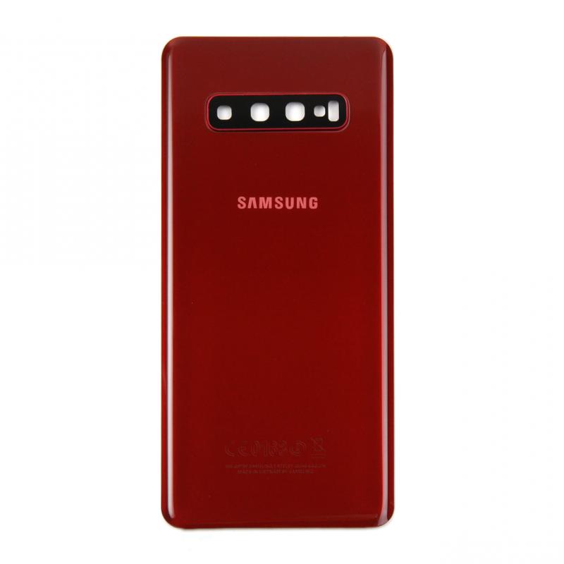 Samsung Galaxy S10 Plus G975F achterkant met lens kardinaalrood OEM
