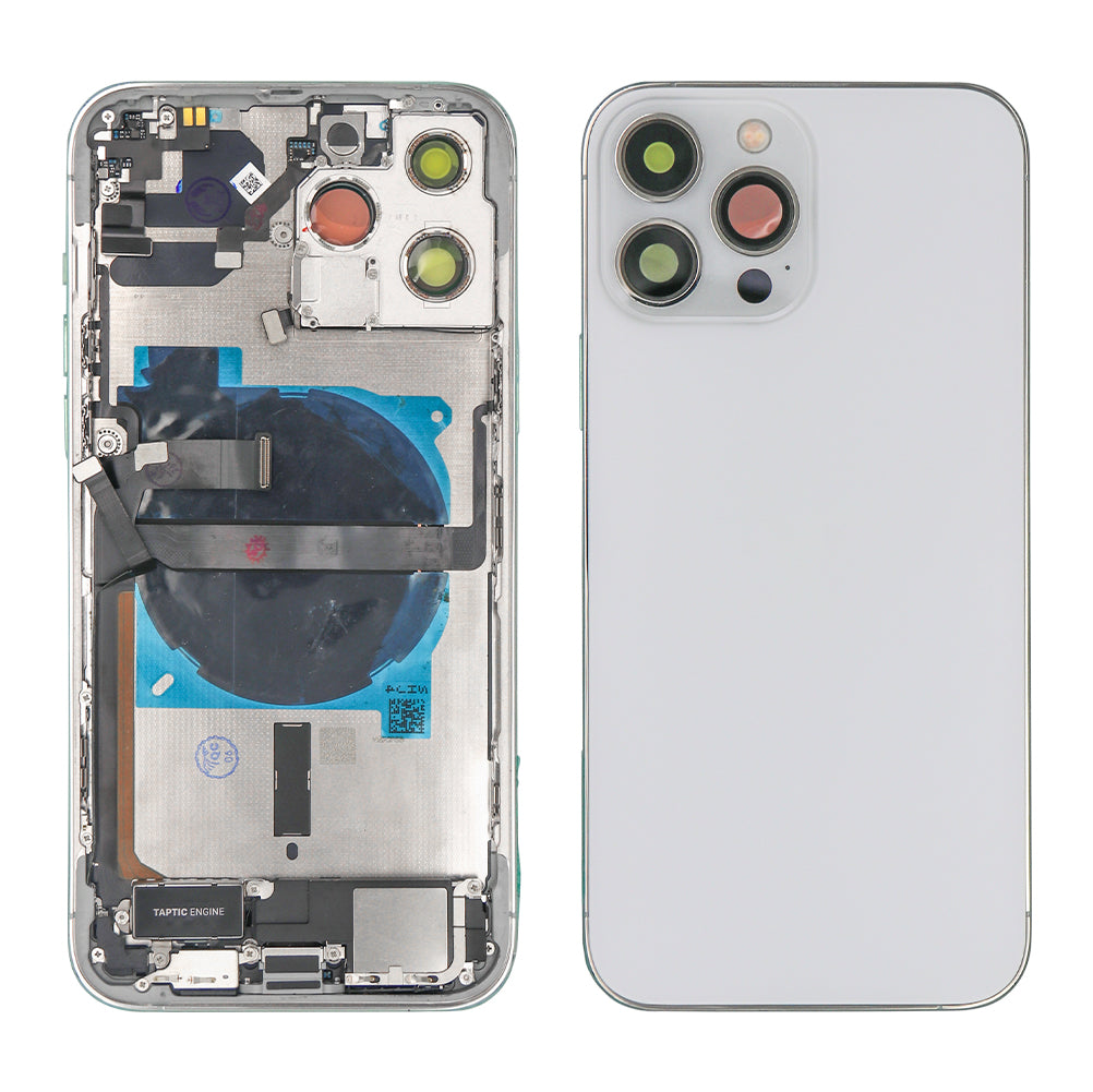 For Apple 13 Pro Max behuizing met kleine onderdelen zilver OEM