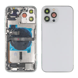 For Apple 13 Pro Max behuizing met kleine onderdelen zilver OEM