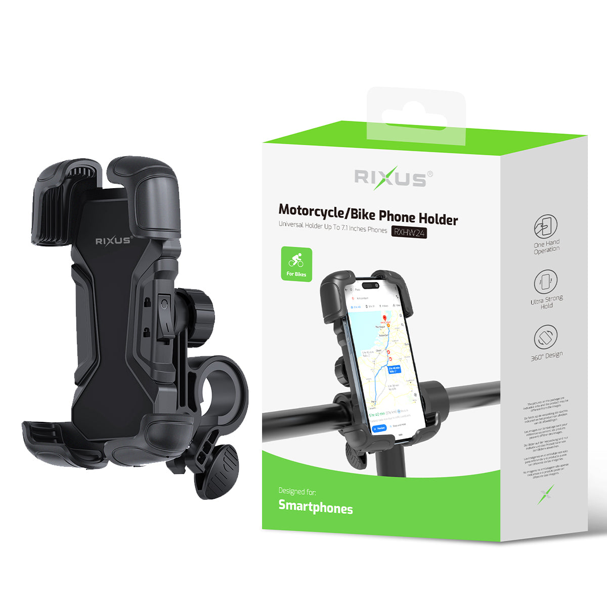 Rixus RXHW24 Fietssteun Steady 360
