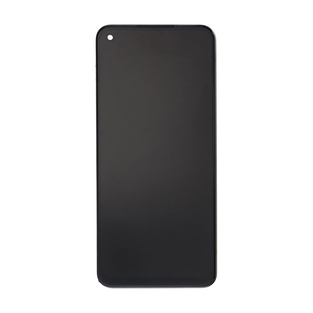 Realme 8 5G, Narzo 30 5G-scherm en digitizer met frame, zwart OEM