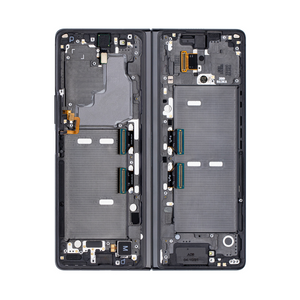 Samsung Galaxy Z Fold2 5G F916B Hoofdscherm en digitizer met frame Mystic Black met zilveren scharnier Service Pack