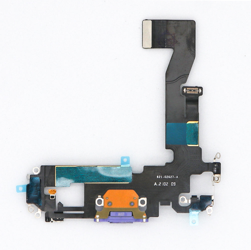 For Apple iPhone 12 Systeem Opladen Flex Paars Getrokken