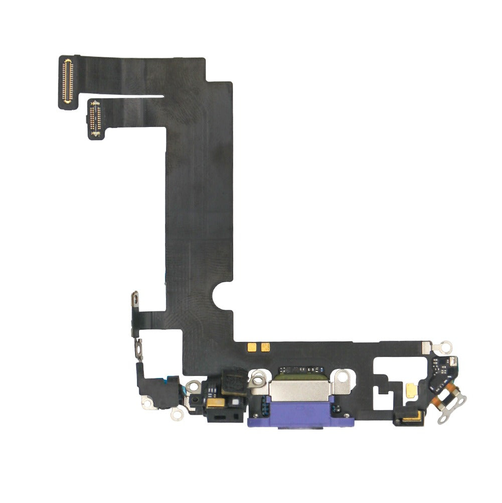 For Apple iPhone 12 Mini Systeem Opladen Flex Paars Getrokken
