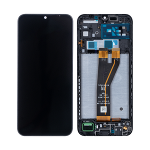 Samsung Galaxy A14 5G A146B Beeldscherm en Digitizer met Frame Zwart Service Pack