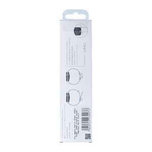 Dubbel gelaagde leren band For Apple 42 mm, 44 mm, 45 mm, 49 mm Zwart