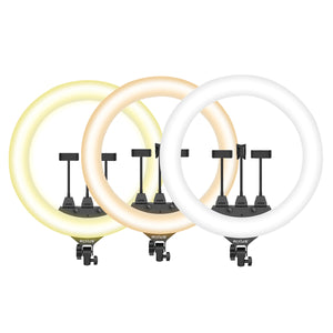 Rixus RXLG18 Selfie Ring Licht En Houder Stick 18 inch