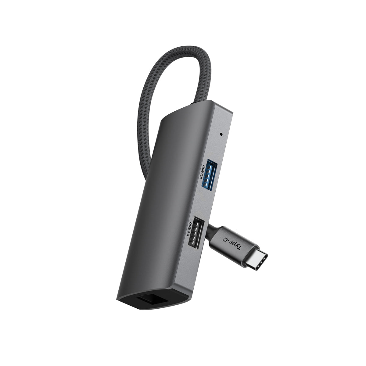 Rixus RXHU07 USB-C naar Ethernet HDMI-adapter met dockingstation Grijs