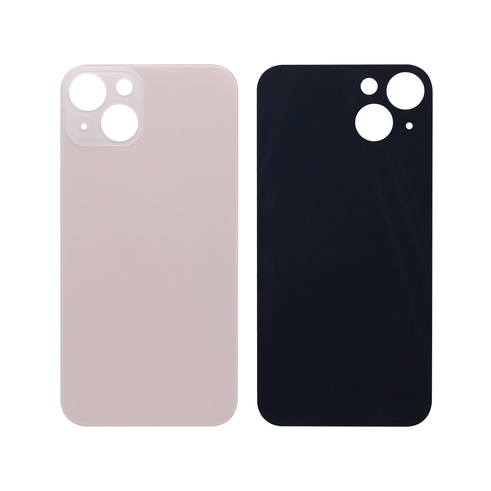 For Apple 13 achterglas, vergroot cameraframe roze compatibel