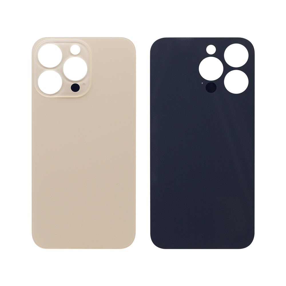 For Apple 13 Pro achterglas, vergroot cameraframe goud compatibel