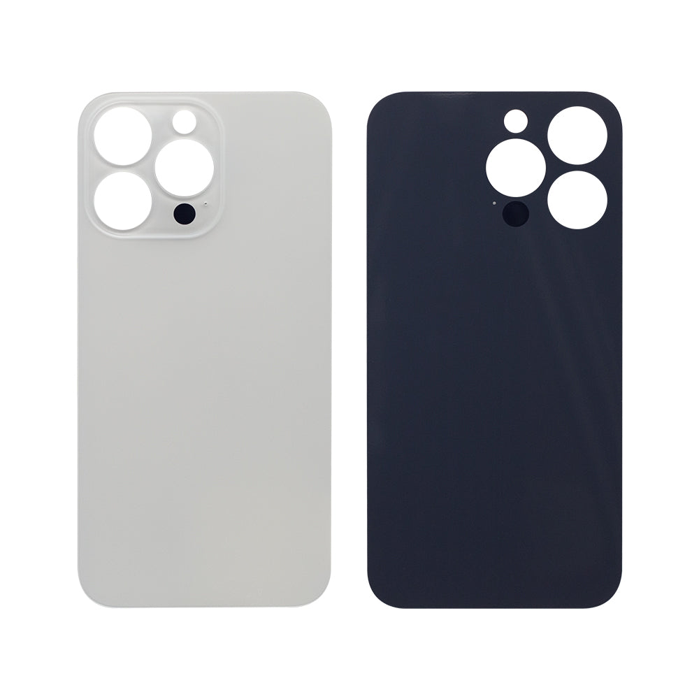 For Apple 13 Pro achterglas, vergroot cameraframe zilver compatibel