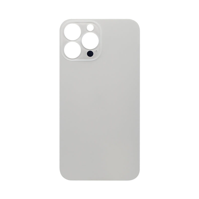 For Apple 13 Pro Max achterglas, vergroot cameraframe zilver compatibel