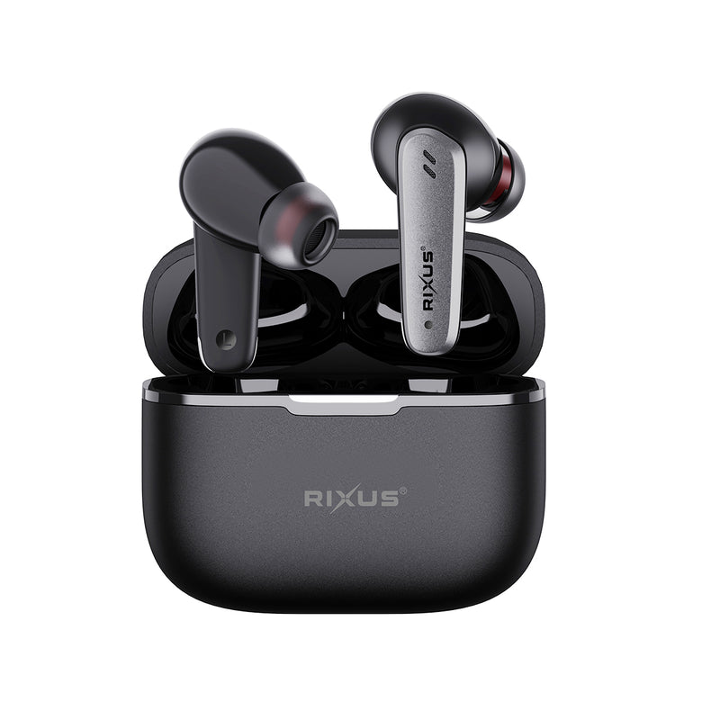 Rixus RXBH33 HIFI Geluid Oordopjes Draadloze Hoofdtelefoon Zwart