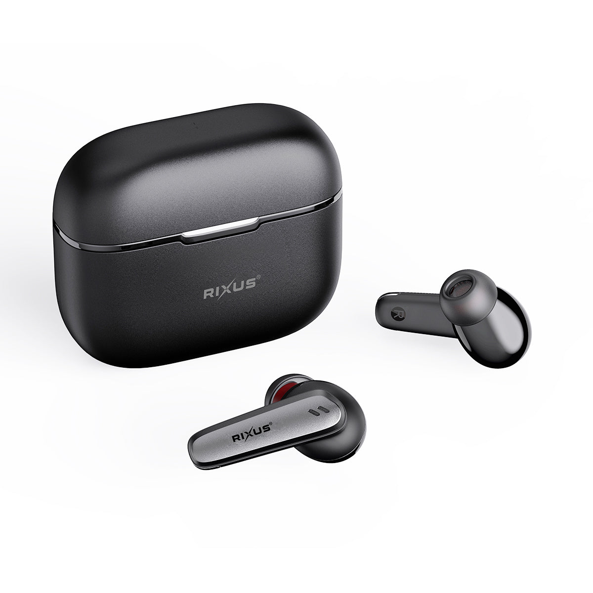 Rixus RXBH33 HIFI Geluid Oordopjes Draadloze Hoofdtelefoon Zwart