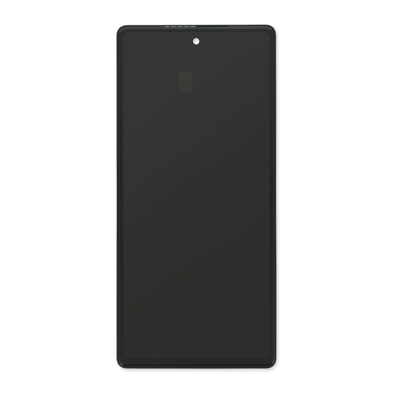Google Pixel 6A Scherm en Digitizer Zonder Frame Zwart Service Pack