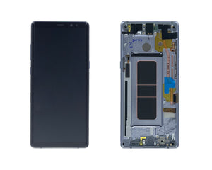 Samsung Galaxy Note 8 N950F Beeldscherm en Digitizer met Frame Orchid Grey Service Pack