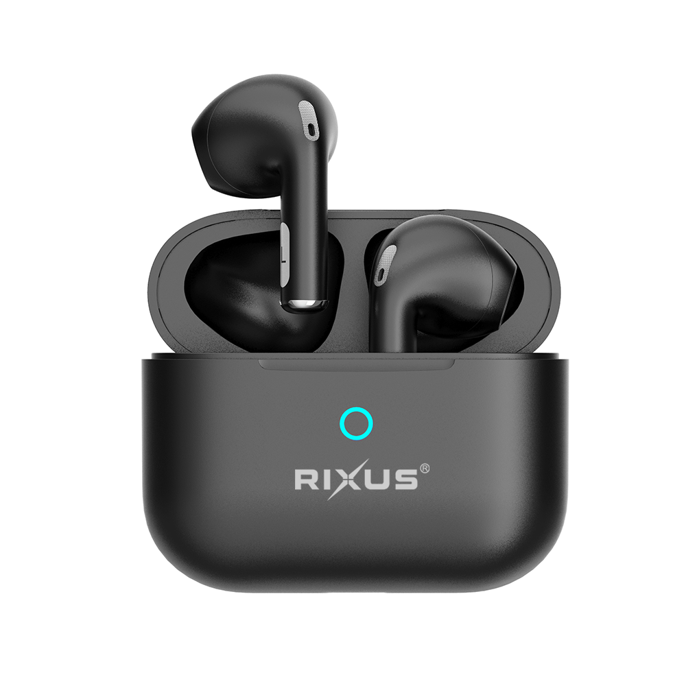 Rixus RXBH28 HIFI Geluid Oordopjes Draadloze Hoofdtelefoon Zwart