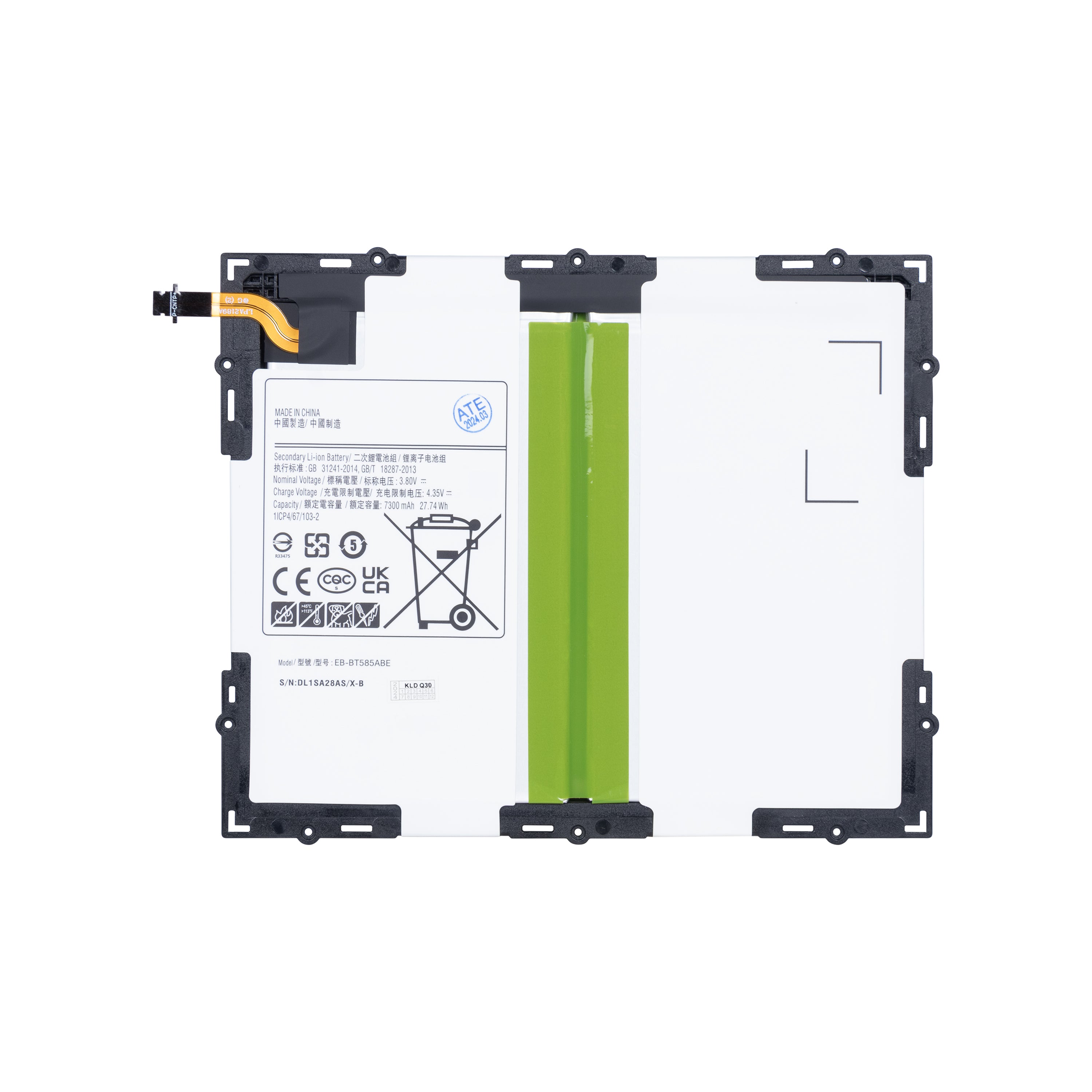 Samsung Galaxy Tab A 10,1 inch (2016) T580, T585 Batterij EB-BT585ABE OEM