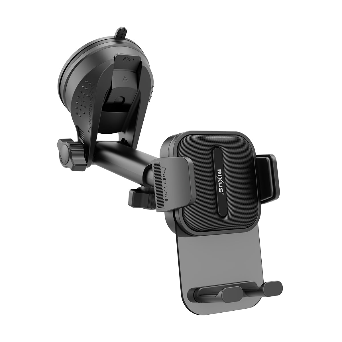 Rixus RXHW11 Auto Zuignaphouder Zwart