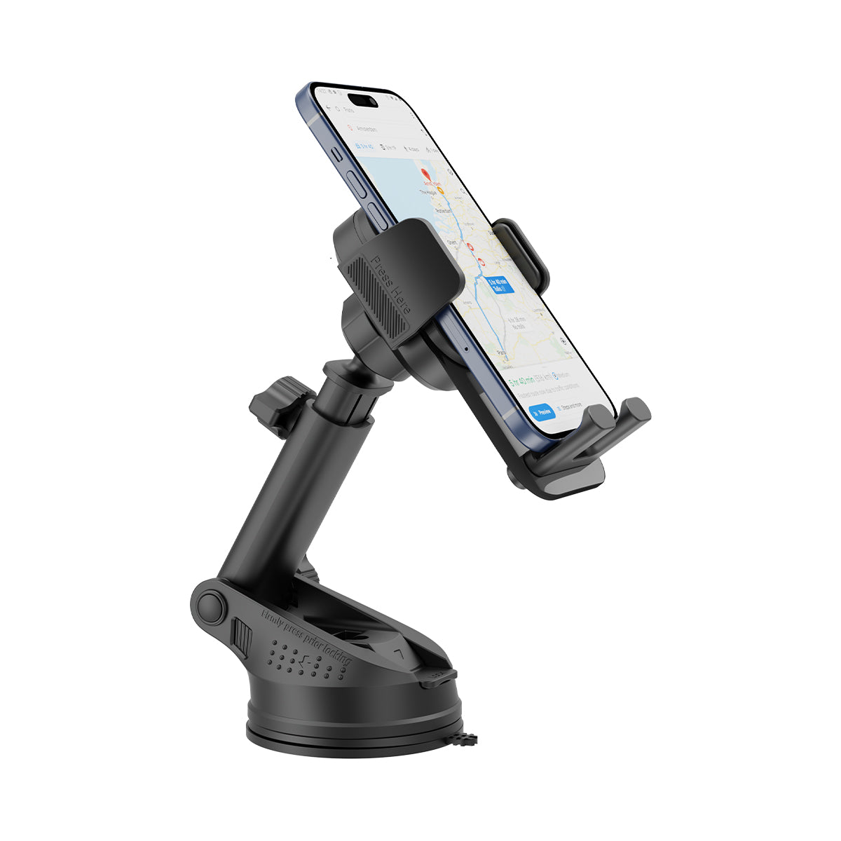 Rixus RXHW11 Auto Zuignaphouder Zwart