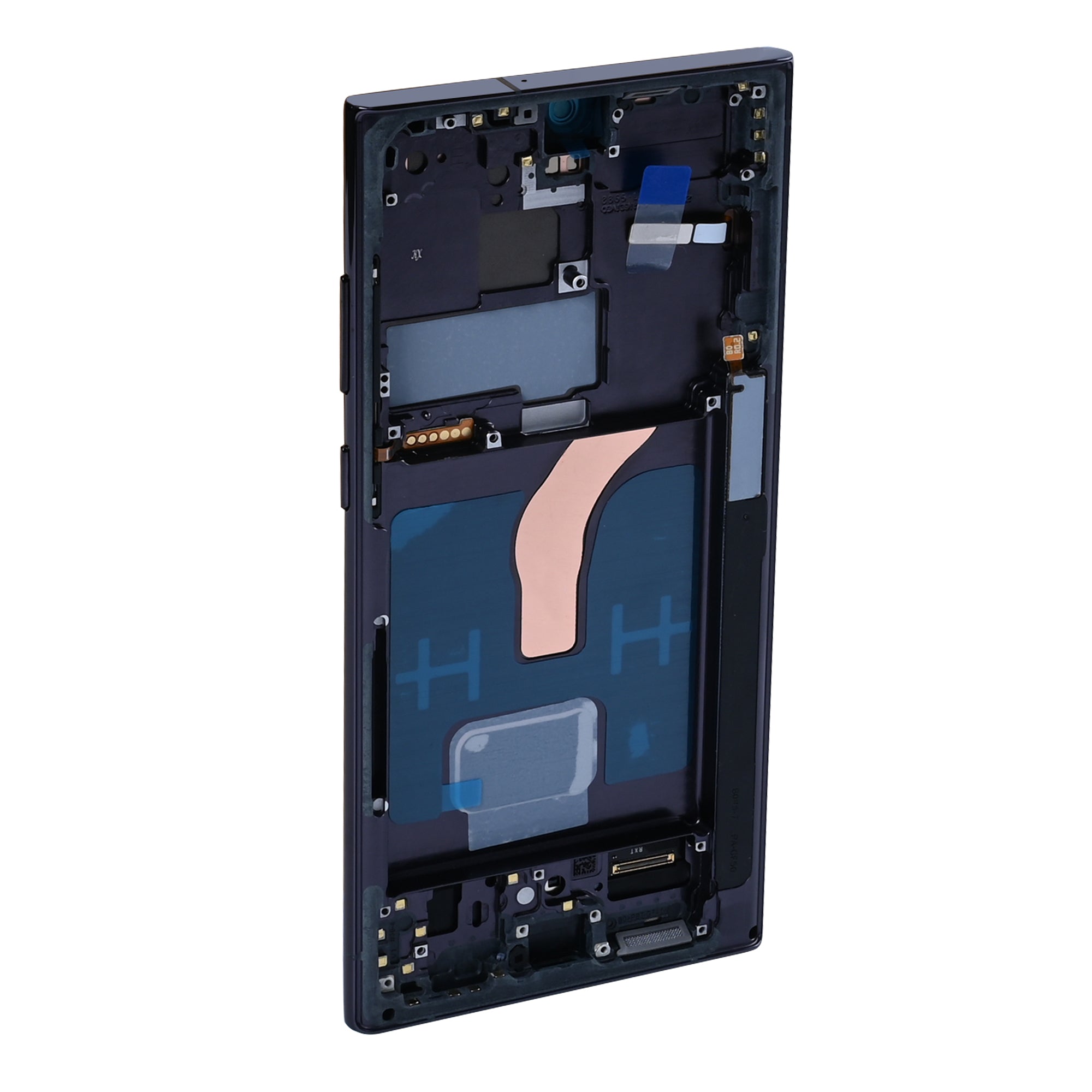 Samsung Galaxy S22 Ultra 5G S908B Display en digitizer met frame Phantom Black Soft-OLED