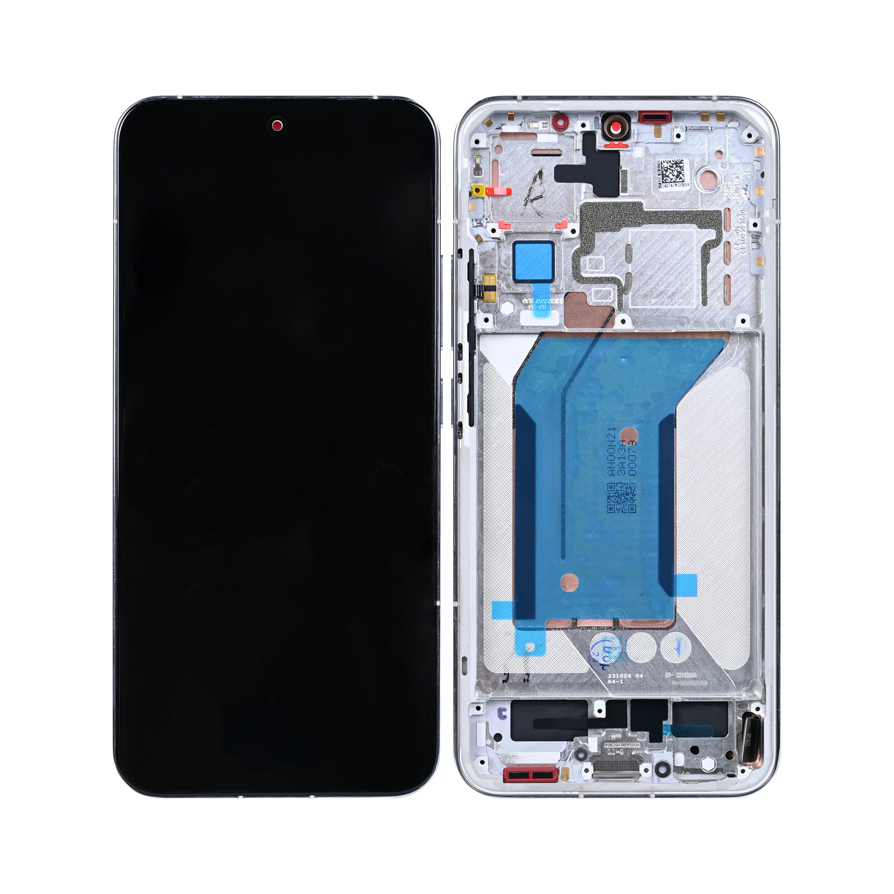 Xiaomi 14-scherm en digitizer met zilveren frame OEM