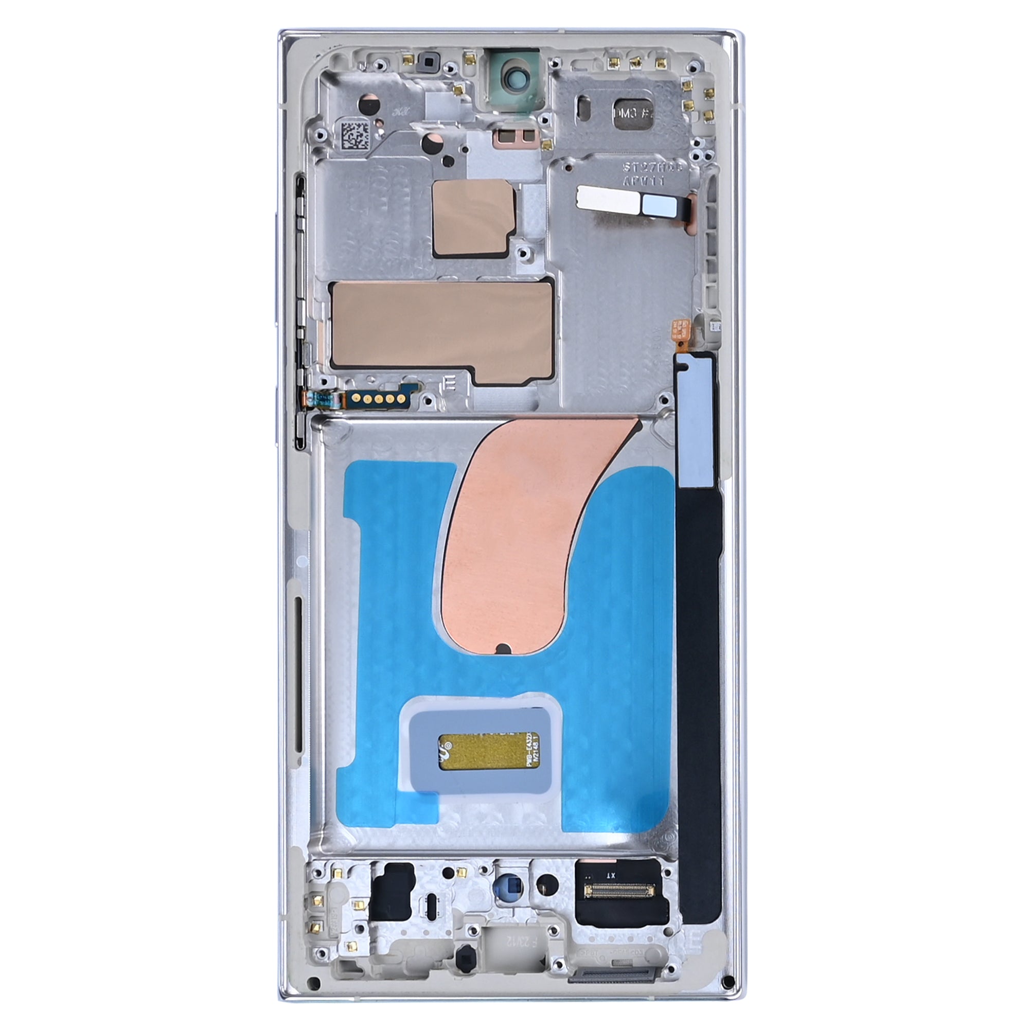 Samsung Galaxy S23 Ultra S918B-scherm en digitizer met frame, crème, Soft-OLED