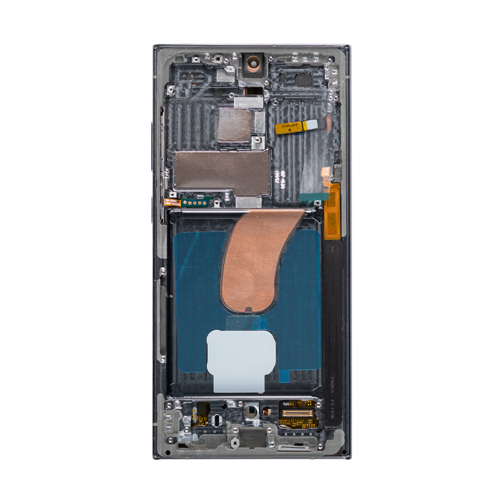 Samsung Galaxy S23 Ultra S918B-scherm en digitizer met frame, groen, Soft-OLED