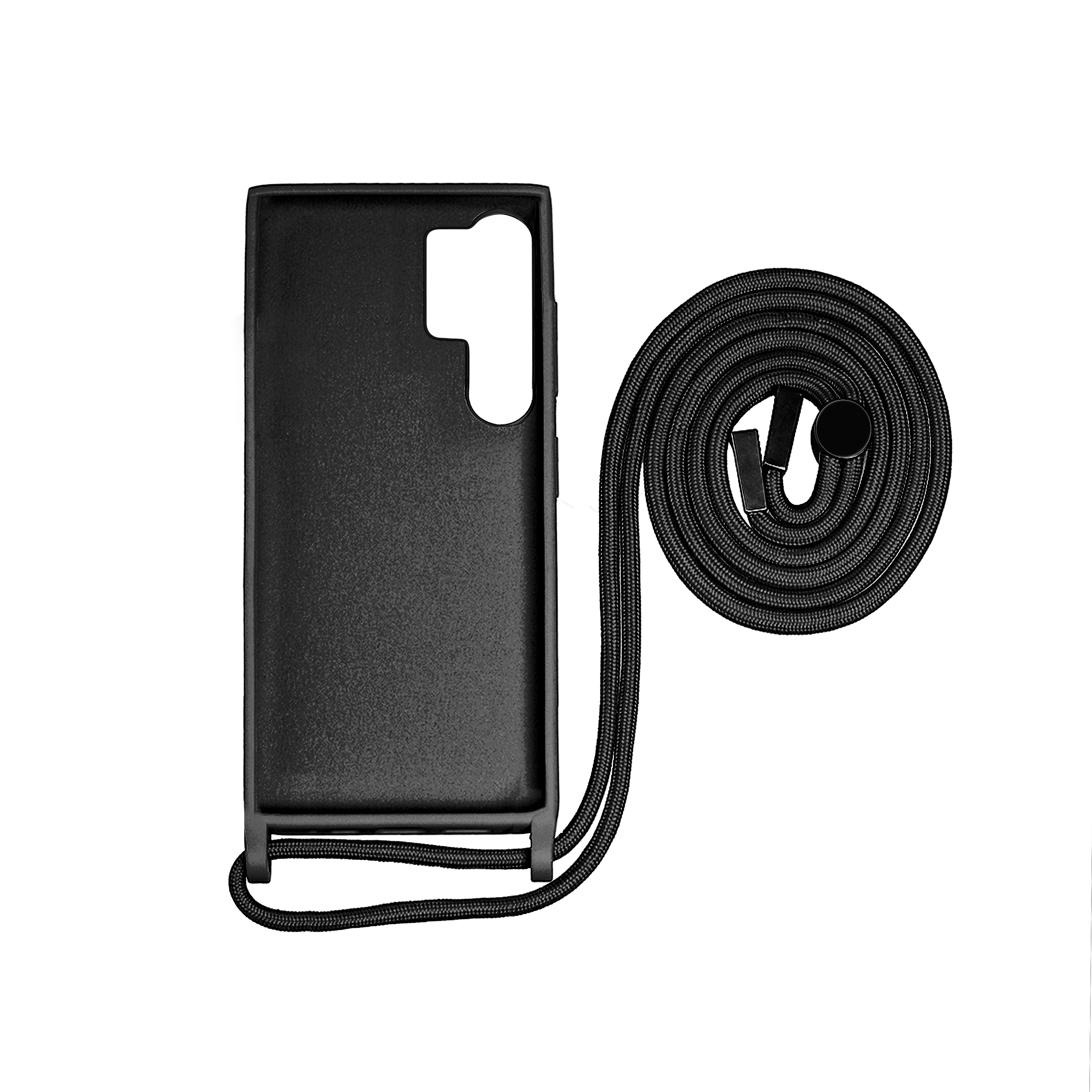 Rixus TPU Halskoorddekking Voor Samsung Galaxy S24 Ultra Zwart